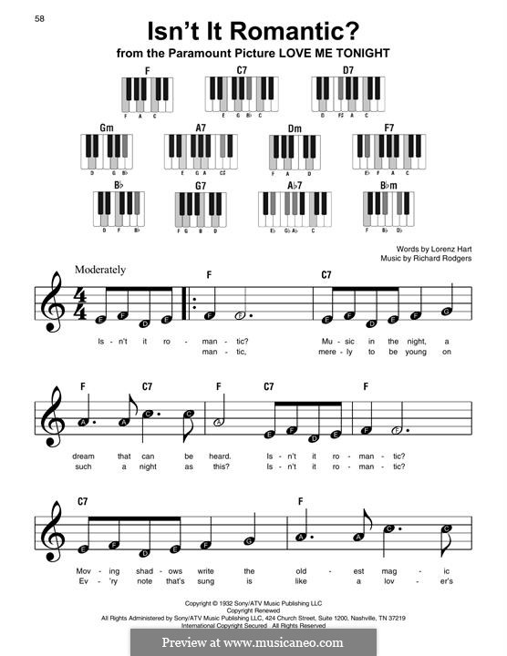 Isn't it Romantic?: For piano by Richard Rodgers