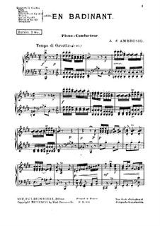 En Badinant: Piano conductor by Alfredo D'Ambrosio