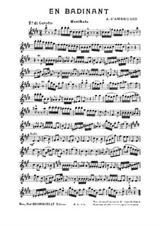 En Badinant: Oboe part by Alfredo D'Ambrosio
