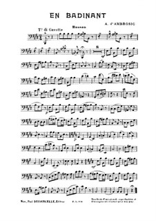 En Badinant: Bassoon part by Alfredo D'Ambrosio