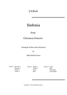 No.10 Sinfonia: For large ensemble by Johann Sebastian Bach