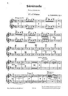 Serenade for Violin and Orchestra, Op.4: Flute part by Alfredo D'Ambrosio
