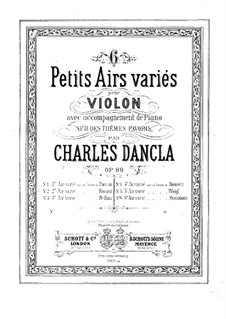 Six airs variés, Op.89: No.3 Aria with Variations by Bellini by Charles Dancla