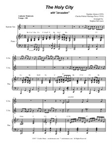 The Holy City (with Jerusalem): Duet for soprano and tenor saxophone by Charles Hubert Hastings Parry, Stephen Adams