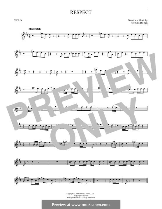 Instrumental version: For violin by Otis Redding