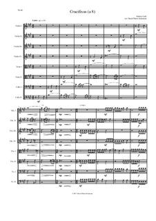 Crucifixus: For string octet (or string orchestra) by Antonio Lotti