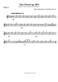 No.4 Ein Choral (Chorale): For wind instruments by Robert Schumann
