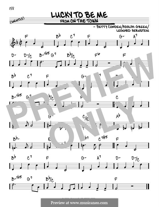 Lucky To Be Me (from On The Town): For guitar by Leonard Bernstein, Adolph Green