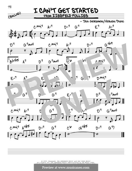 I Can't Get Started with You: For guitar by Vernon Duke