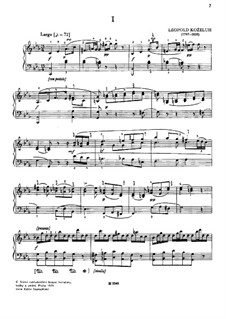 Sonata for Piano in C Minor, Op.2 No.3: Sonata for Piano in C Minor by Leopold Kozeluch