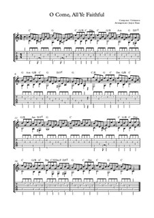 Instrumental version: For guitar by John Francis Wade