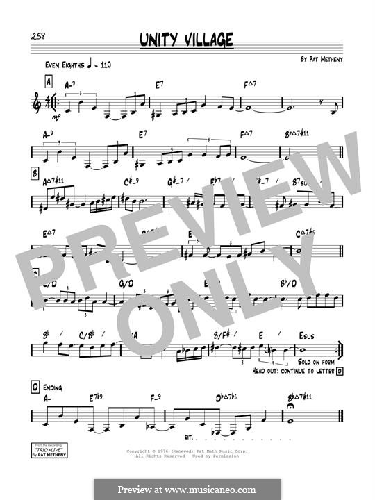 Unity Village: For guitar by Pat Metheny