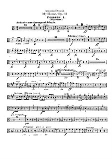 Domov můj (My Home), B.125a Op.62: Trombones parts by Antonín Dvořák