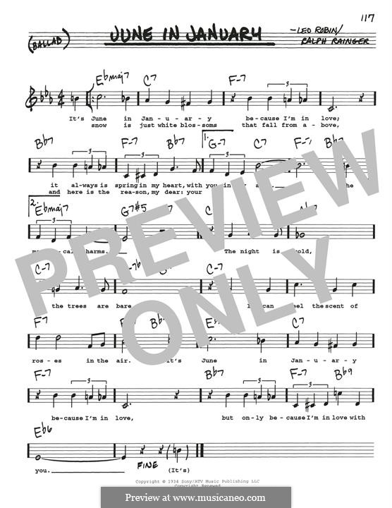 June in January: For guitar by Leo Robin, Ralph Rainger