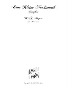 Complete Movements: For brass sextet by Wolfgang Amadeus Mozart