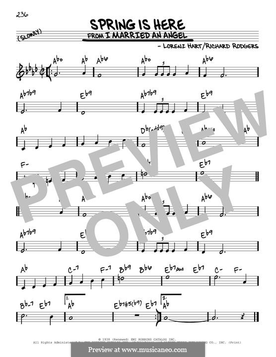 Spring is Here: For guitar by Richard Rodgers