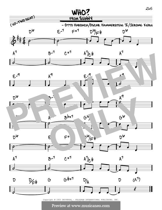 Who?: For guitar by Jerome Kern