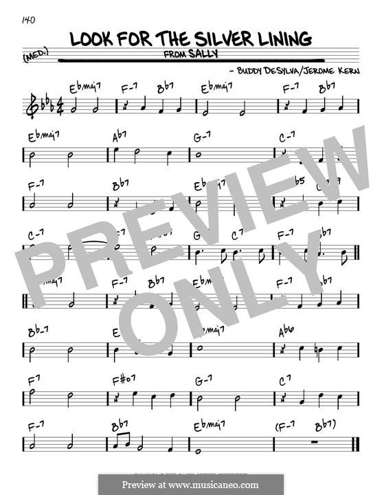Look for the Silver Lining: For guitar by Jerome Kern