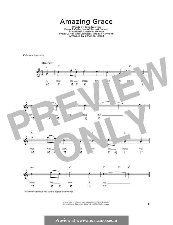 For one instrument (printable scores): For harmonica by folklore