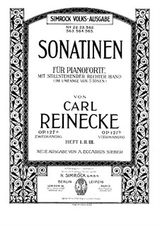 Sonatinas for Piano Four Hands, Op.127b: Sonatina No.1 by Carl Reinecke