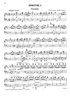 Sonatinas for Piano Four Hands, Op.127b: Sonatina No.3 by Carl Reinecke