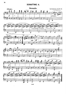 Sonatinas for Piano Four Hands, Op.127b: Sonatina No.6 by Carl Reinecke