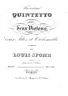 String Quintet No.3 in B Minor, Op.69: String Quintet No.3 in B Minor by Louis Spohr