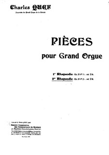 Rhapsodies for Organ, Op.29: Rhapsody No.2 in A Minor by Charles Quef