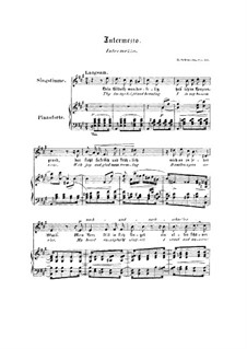 No.2 Intermezzo: Piano-vocal score (English and german texts) by Robert Schumann