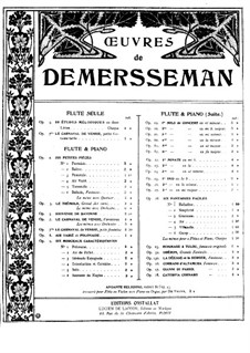 Grand air varié, Op.3: Score for flute and piano by Jules Demersseman