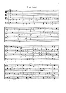 Missa Pange lingua: Vocal score by Josquin des Prez