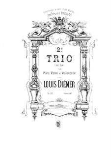 No.2 in A Major: Full score by Louis Diémer