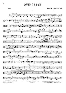 Piano Quintet in D Minor, Op.20: Viola part by Blair Fairchild