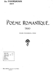 Romantic Poem: Violin part by Félix Fourdrain