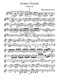 String Trio in E Major, Op.61: Violin II part by Robert Fuchs
