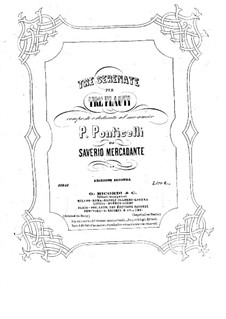Three Serenades for Three Flutes: Flute I part by Saverio Mercadante