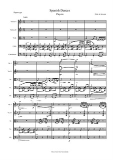 Playera, Op.23: For string orchestra by Pablo de Sarasate