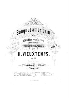 Bouquet Américain, Op.33: No.1-3 – Score by Henri Vieuxtemps