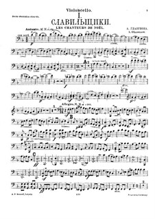 Name Day for String Quartet: Cello part by Alexander Glazunov, Nikolai Rimsky-Korsakov, Anatoly Lyadov