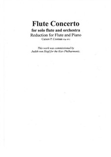 Flute Concerto, Op.691: For flute and piano by Carson Cooman