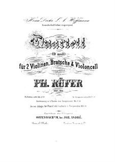 String Quartet No.1 in D Minor, Op.20: Violin I part by Philipp Rüfer