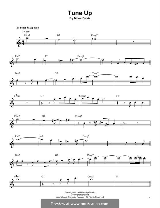 Tune Up by M. Davis sheet music on MusicaNeo