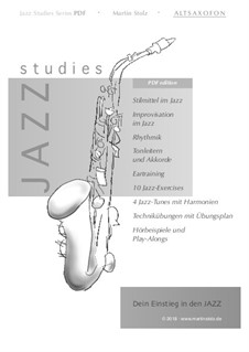 Jazz Studies: Für Alt Saxofon by Martin Stolz