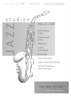 Jazz Studies: For alto saxophone by Martin Stolz