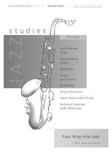 Jazz Studies: For tenor saxophone by Martin Stolz