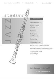 Jazz Studies: Für Klarinette by Martin Stolz