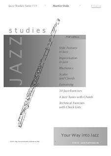 Jazz Studies: For flute by Martin Stolz