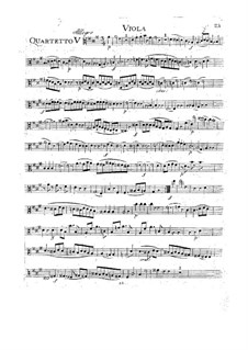 String Quartet No.18 in A Major, K.464: Viola part by Wolfgang Amadeus Mozart