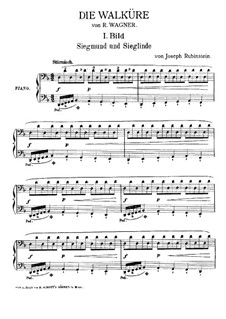 Transcription on Themes from 'The Valkyrie' by Wagner: Transcription on Themes from 'The Valkyrie' by Wagner by Joseph Rubinstein