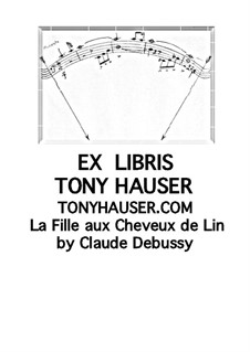 No.8 La fille aux cheveux de lin: Arrangement for guitar by Claude Debussy